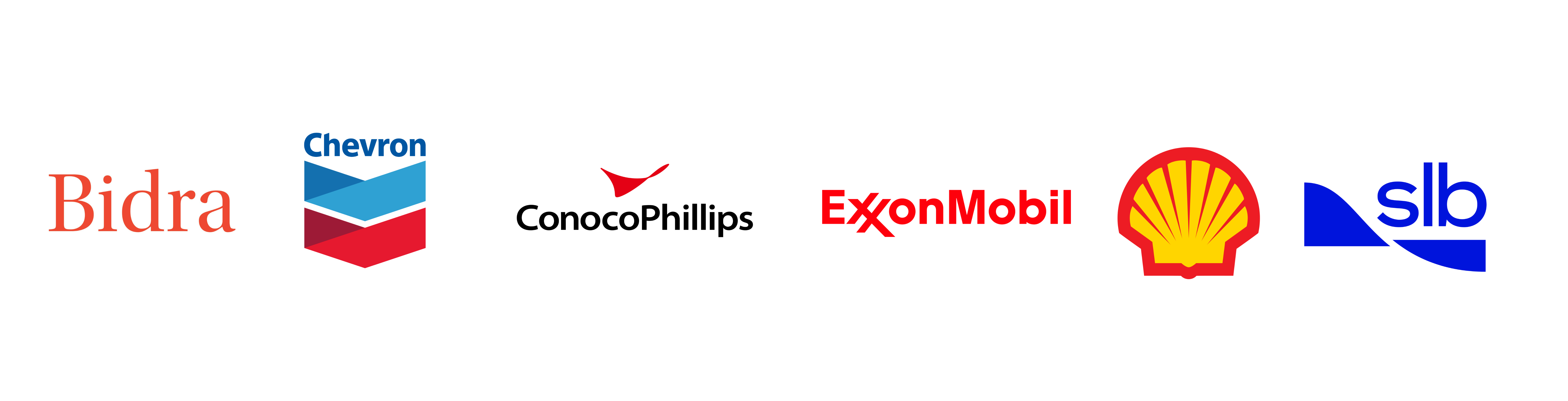 logos of six member companies: Bidra, Chevron, ConocoPhillips, ExxonMobil, Shell and SLB