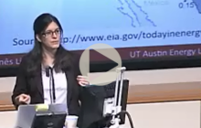 Inês Azavedo speaks at UT Energy Symposium