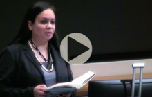 Maya Rao reads from her book at UT Energy Symposium