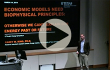 Carey King speaks at UT Energy Symposium